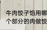 牛肉饺子馅用哪个部位的牛肉 牛的那个部分的肉做饺子馅比较好吃
