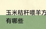 玉米秸秆喂羊方法 玉米秸秆喂羊方法有哪些